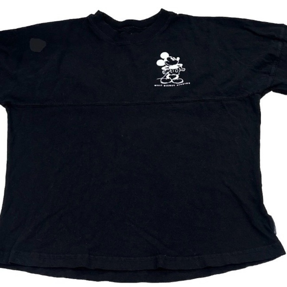 Walt Disney Studios Spirit Jersey Black Mickey Mouse Girls XL 10/12 Disneyland